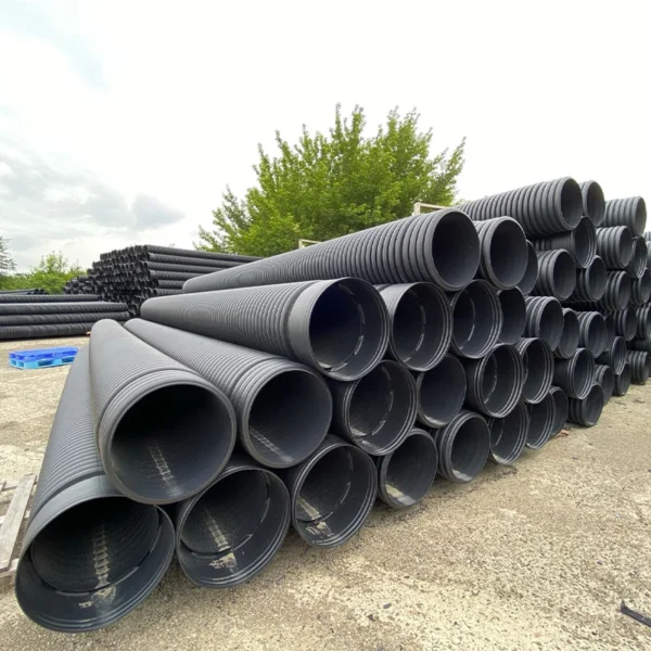Tub corugat 800 HDPE SN8 Dext906/Dint 800mm 6m - imagine 2