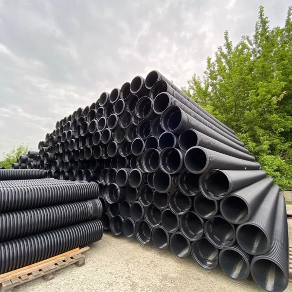 Teava Corugata HDPE SN16 Dint 2200mm cu Ranforsare de Otel - imagine 2