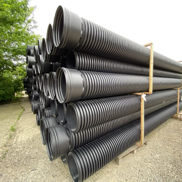 Teava Corugata HDPE SN16 Dint 2000mm cu Ranforsare de Otel - imagine 2