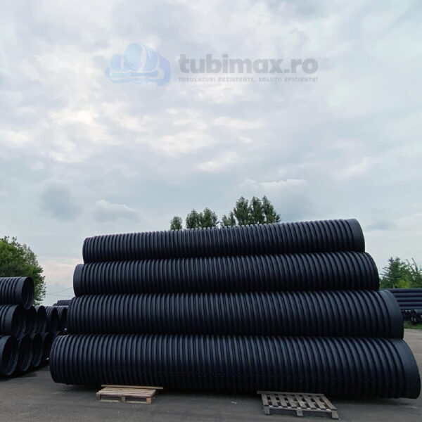 Tub Corugat 315 PEID SN4 Dext315/Dint271mm 6m - imagine 3